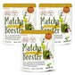 MAEDA-EN Matcha Booster Yuzu Green Tea Powder 240g 3 Pack Japanese Origin Resealable Pouch for Latte Smoothies and Baking 27144 