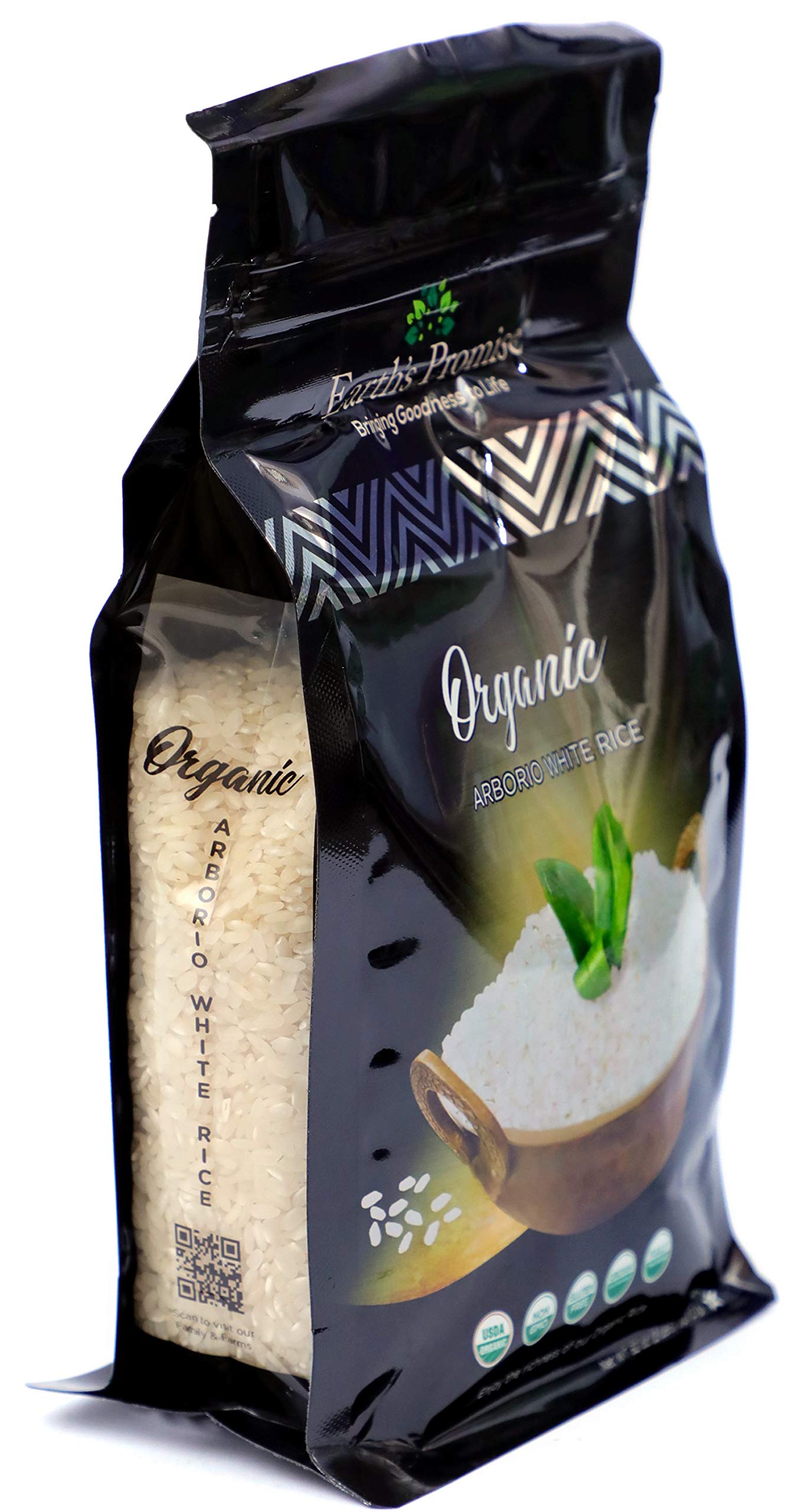 Earths Promise - Organic Arborio White Rice 32 oz (1-Pack) - Organic, Non-GMO, Gluten Free, Allergen Free, Low-Arsenic, Sustain