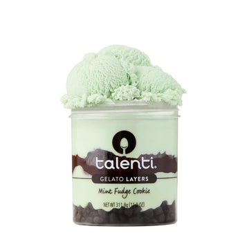 Talenti Gelato Layers, Mint Fudge Cookie, 11 oz (Frozen)