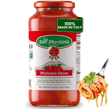 La San Marzano Marinara Sauce, All Natural, Non-GMO, Vegan, Gluten Free, 24 oz, 1.5 lb