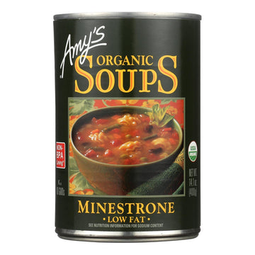 Amys Organic Minestrone Soup, 14.1 Ounce -- 12 Per Case.