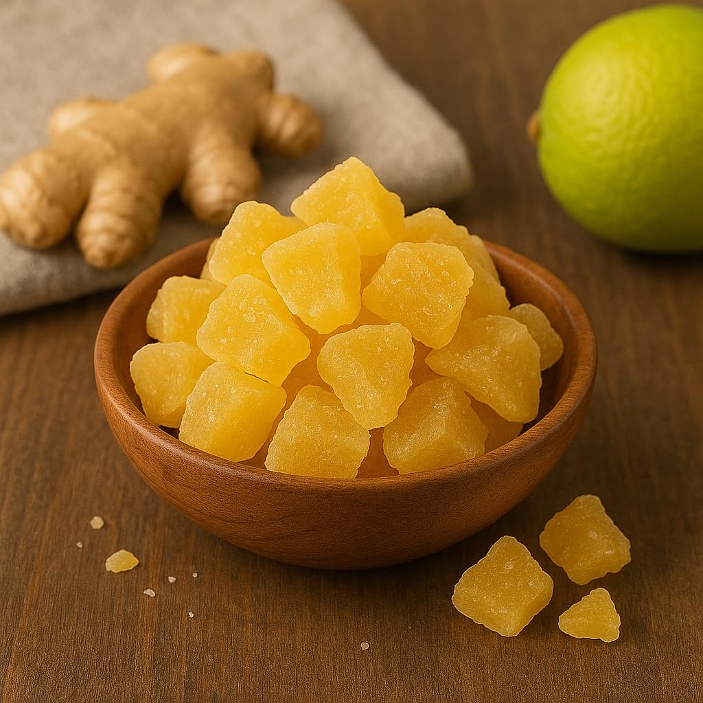 Anna and Sarah Dehydrated Ginger Chunks, Non-GMO, Gluten-Free, High in Fiber, Resealable Bag, 2 Lbs