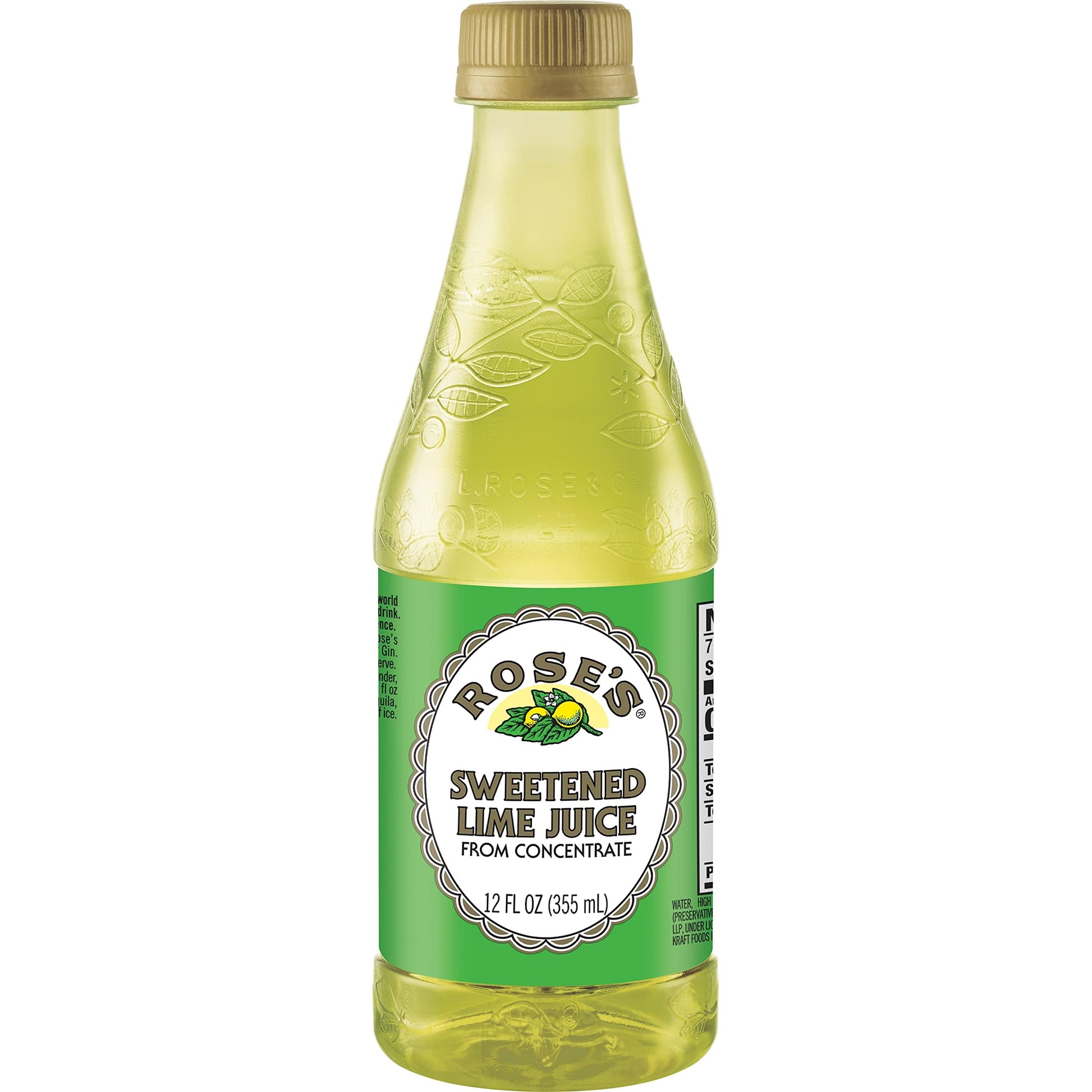 RoseS Sweetened Lime Juice  12 Fl Oz Bottle (Pack Of 6)  Made With Real Lime Juice  Mixer To Add To Mixed Flavors And Non-Alchoholic Drinks  Trusted By Bartenders