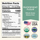Organic Buckwheat Flour 1.5Lb By Doudlah Farms - Farmed From Regenerative Soil | Gluten Free, Vegan, Non-Gmo, Grown In Usa | For