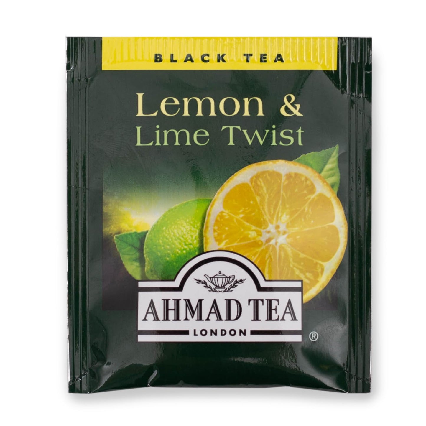 Ahmad Tea Black Tea Teabags, Lemon & Lime Twist, 20 Count, Caffeinated, Sugar-Free, Model 697