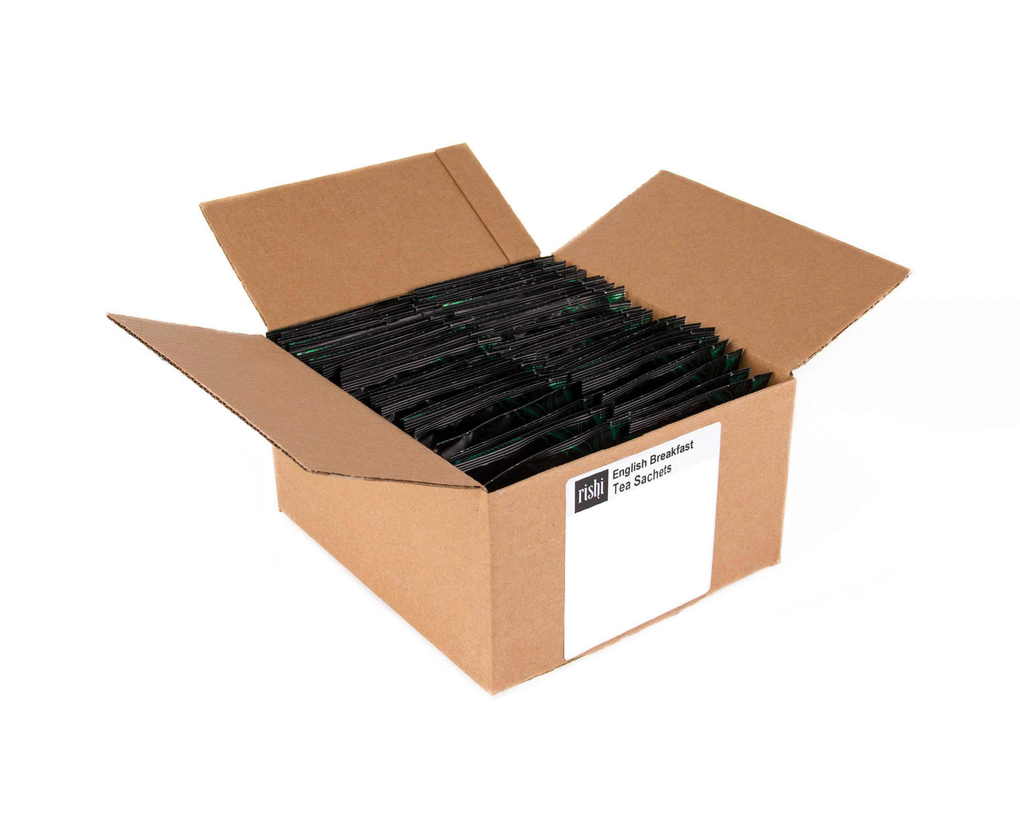 Rishi Tea English Breakfast Tea - Organic Sachet Tea Bags, Energizing & Caffeinated Pure Black Tea, Ideal For Hot Or Iced Tea - 50 Count