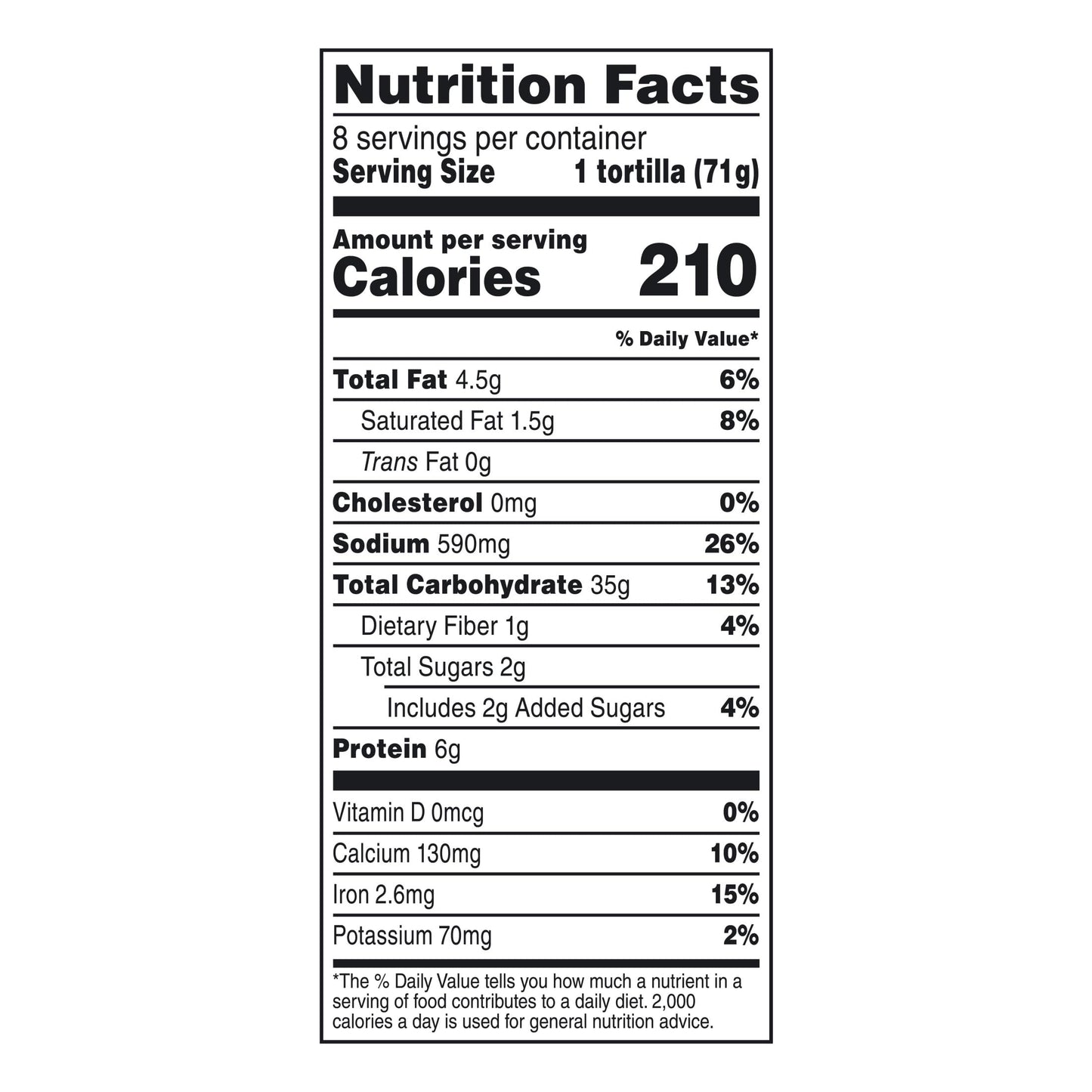 Mission Burrito Flour Tortillas, Large Size, 8 Count, Trans Fat Free