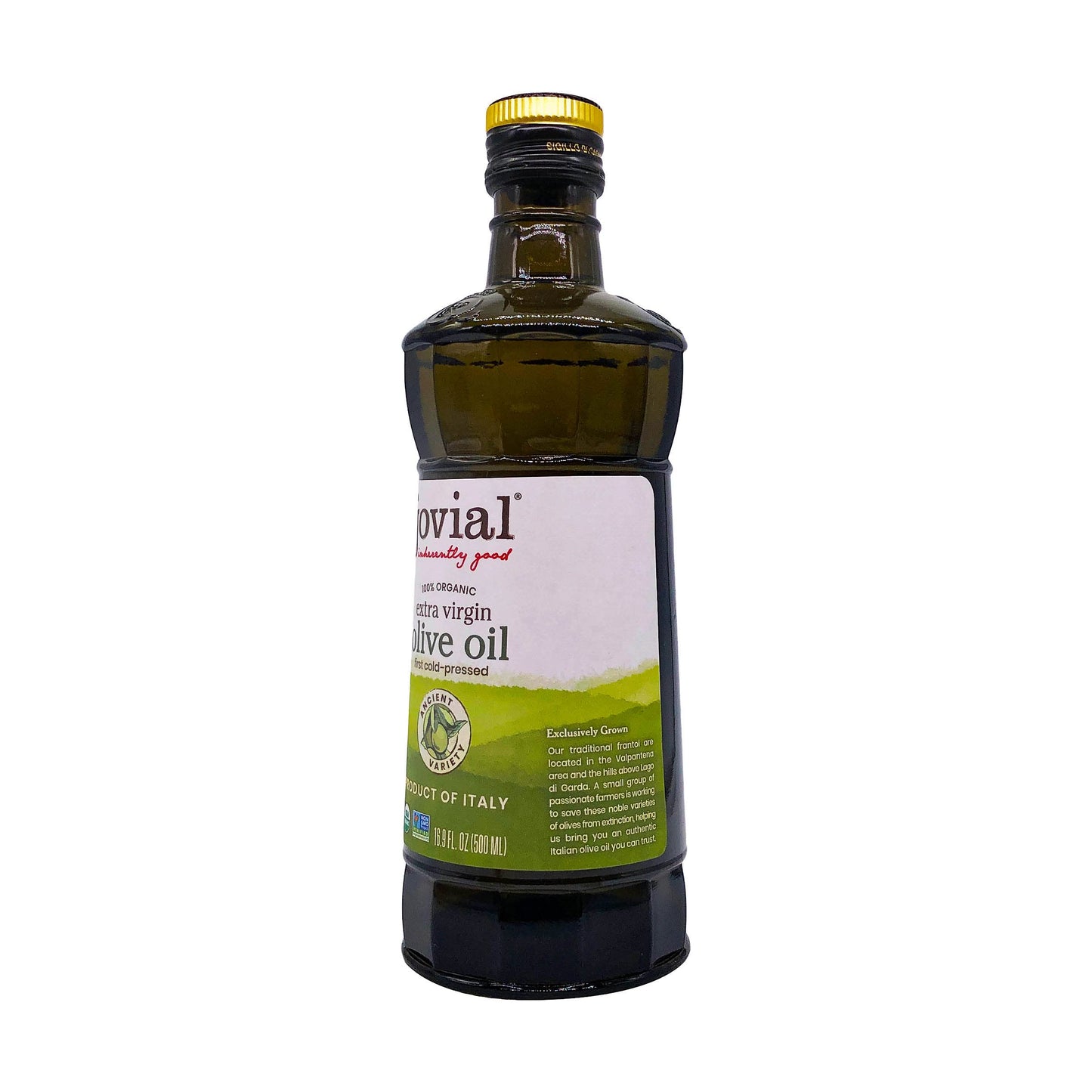 JOVIAL Organic Extra Virgin Olive Oil, 16.9 FZ
