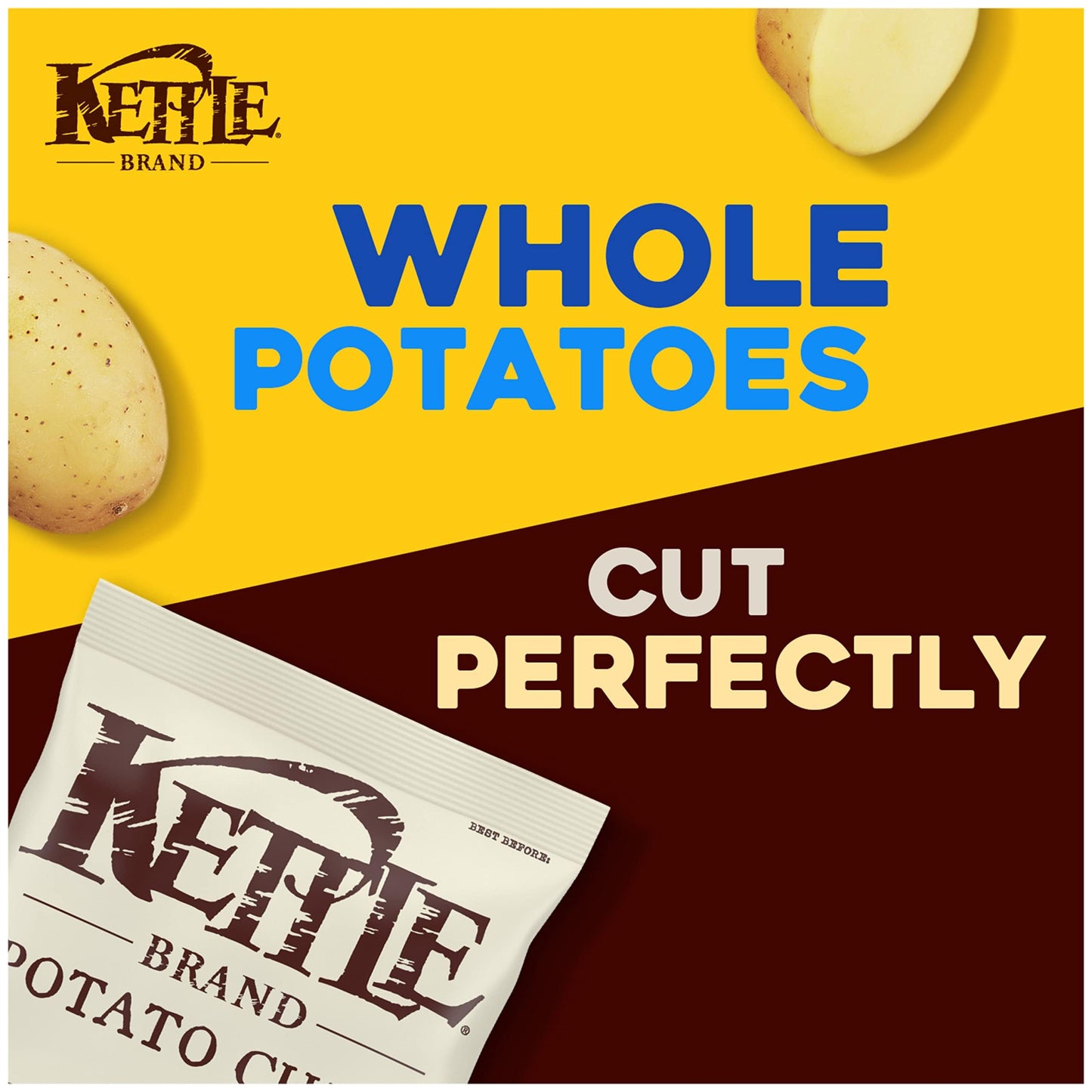 Kettle Brand Potato Chips, Unsalted Kettle Chips, 5 Oz (Pack Of 15)