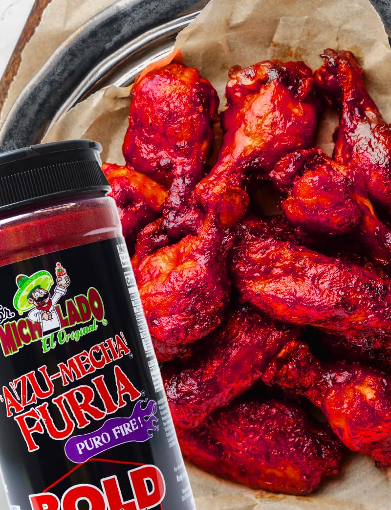 Mexgrim Bold Fuego Powder Dust  Sr.Michelado Hot Chilli Lime 285g.Perfect For Potato Chips Wing Seasoning Popcorn Corn Fruit & Chamoy Pickle Kit.Polvo De Fuego Tiktok Trend Items Set Includes Sticker