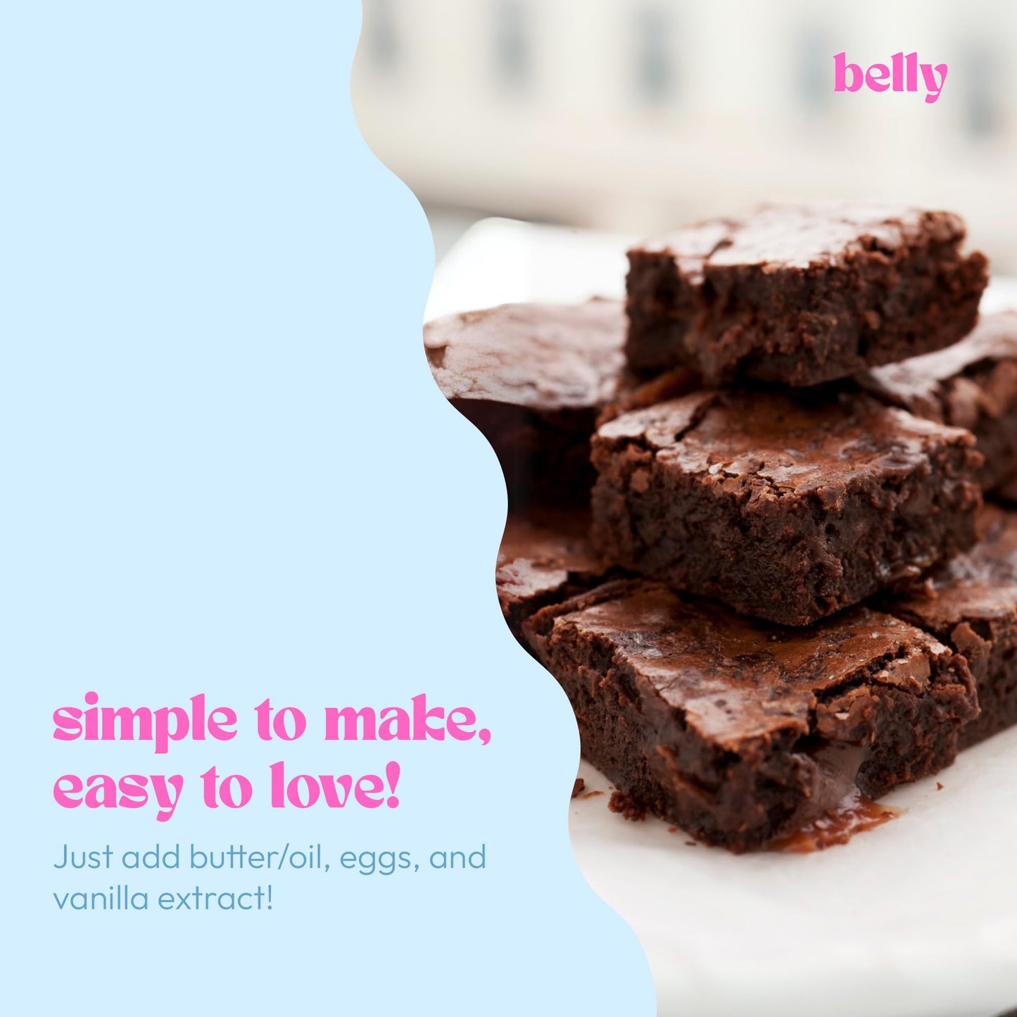 Belly Brownie Mix - High-Protein, Grain-Free, Dairy-Free - 3 Pack - 11.4 oz