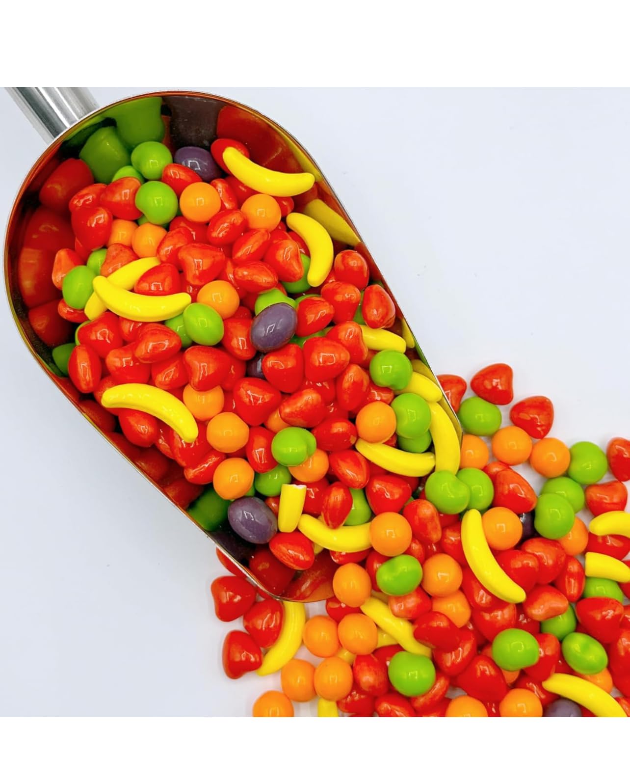 Fruit Candies | Hard Candies - Bulk Candy - 2 Pound - Fruit Shaped Hard Candy - Retro Candy - Unwrapped Candy for Machine Refill