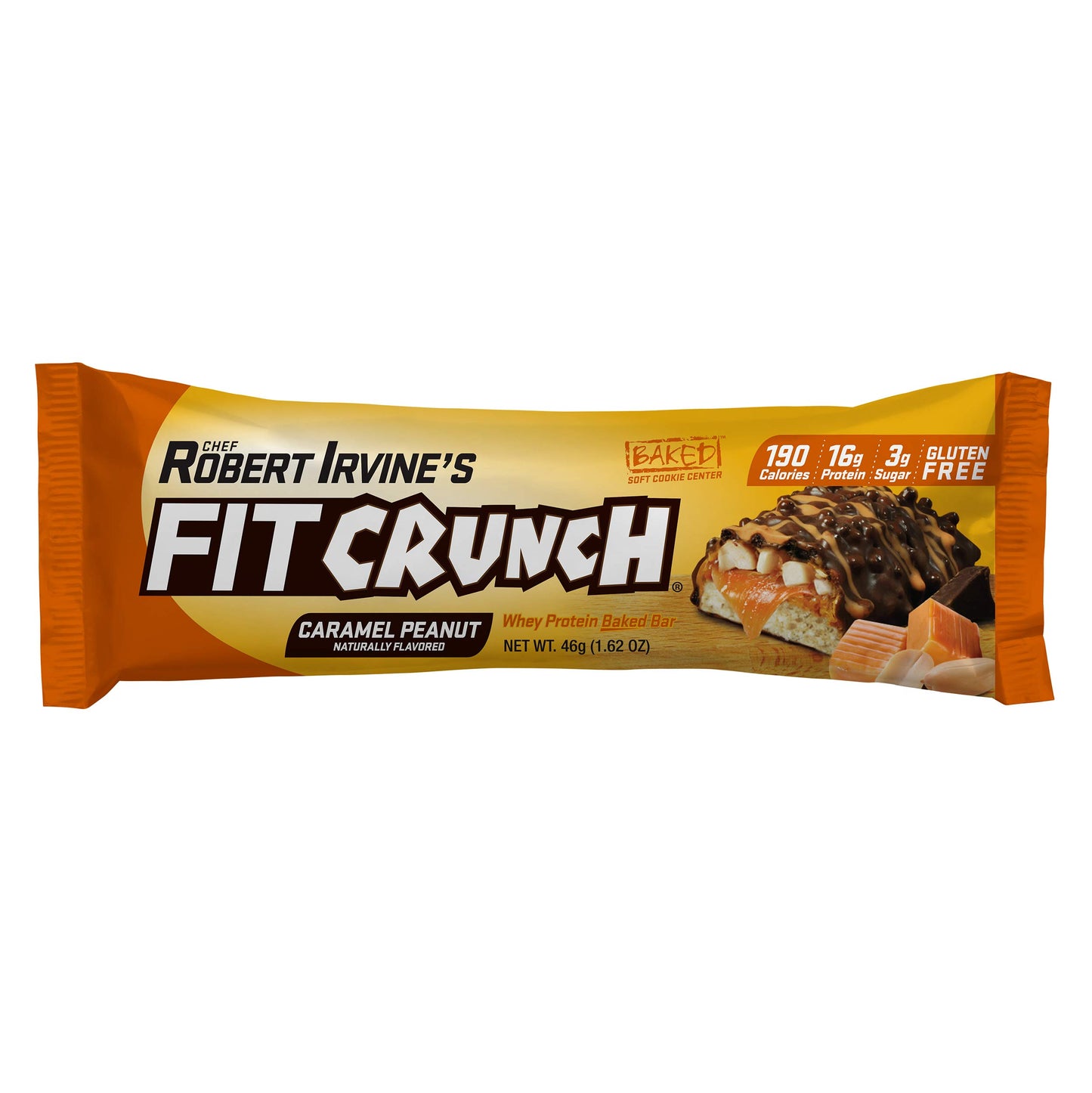 Fitcrunch Snack Size Protein Bars, 6-Layer Baked Bar, 3G Of Sugar & Soft Cake Core (18 Bars, Caramel Peanut)