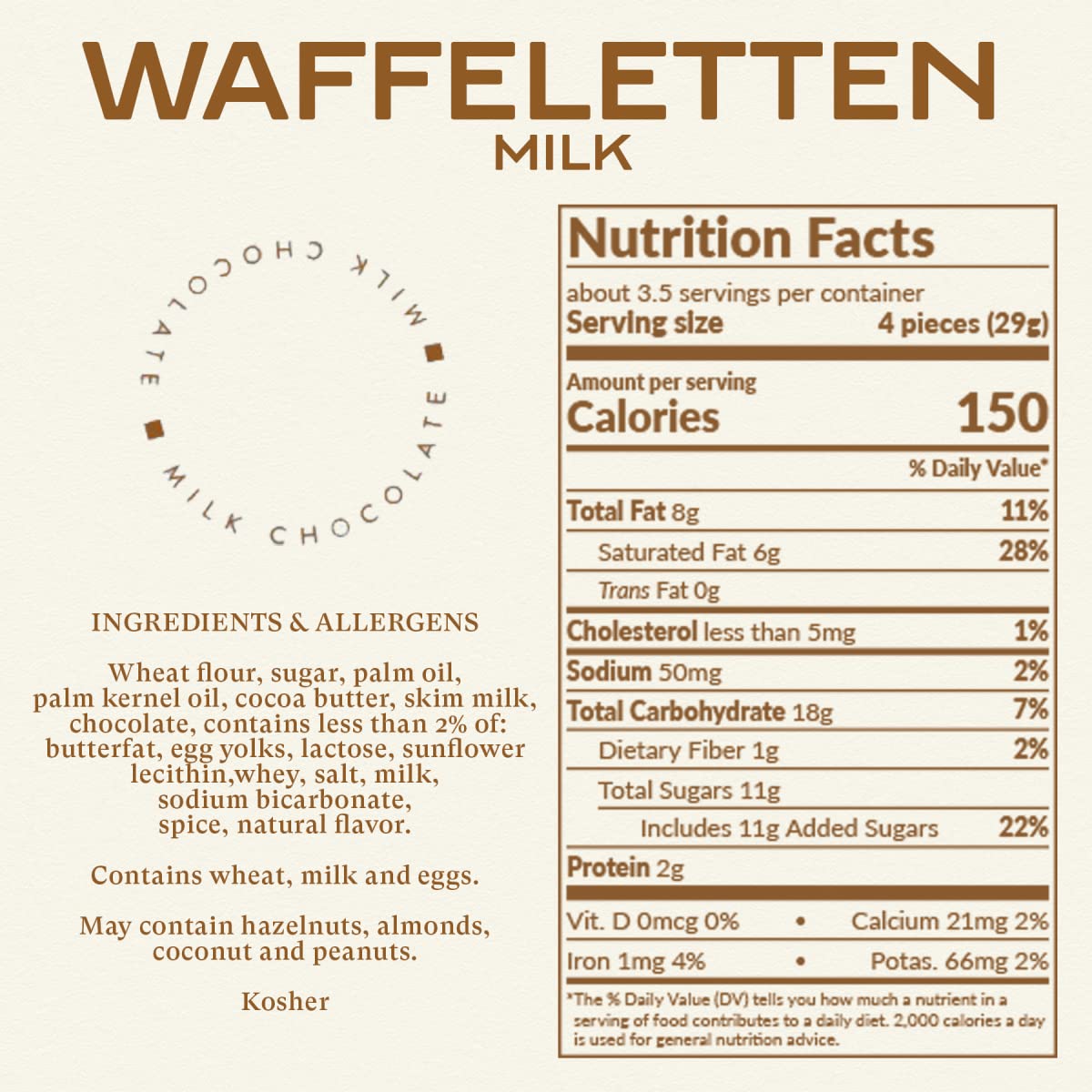 Bahlsen Waffeletten Milk Chocolate Dipped Cookies - Delicate wafer rolls dipped in milky European chocolate - 3.5 oz boxes (12 b