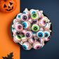 FUNTASTY Eyeballs Gummy Candy - Strawberry Jelly Filled Gummies - 19 Oz Jar - Individually Wrapped Halloween Candy