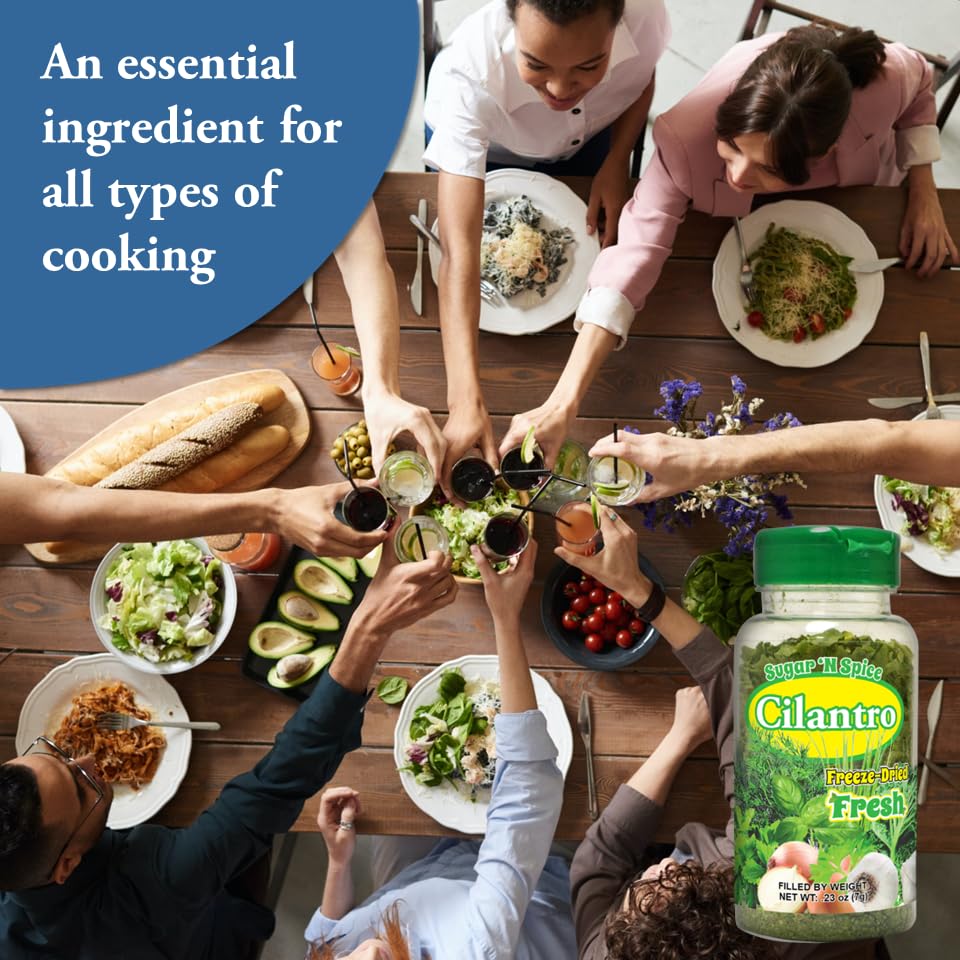 Sugar N Spice Freeze-Dried Cilantro - Strong Aroma & Fresh Flavor, 0.23 Ounce (Pack of 1)