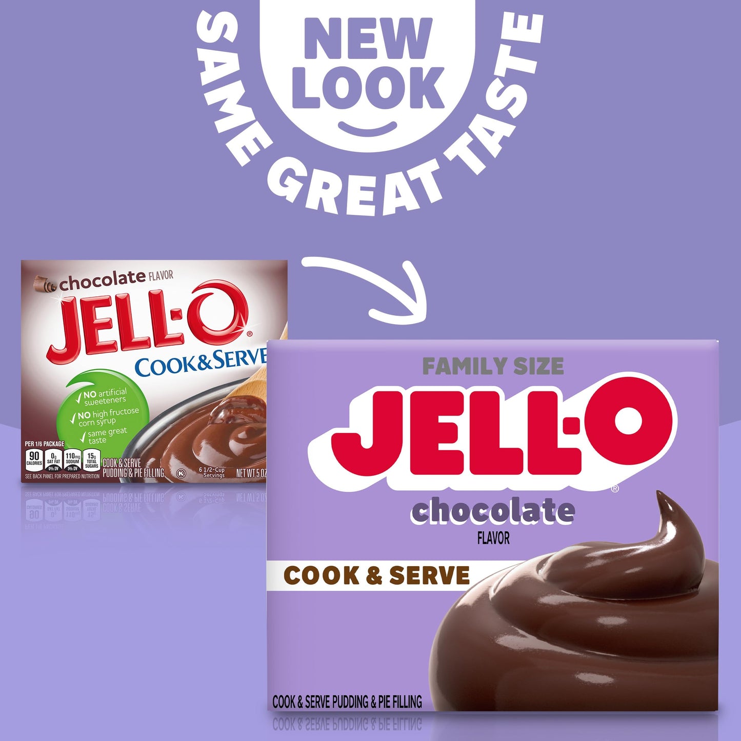 Jell-O Cook & Serve Chocolate Pudding & Pie Filling Mix - 5 oz Boxes, Pack of 24