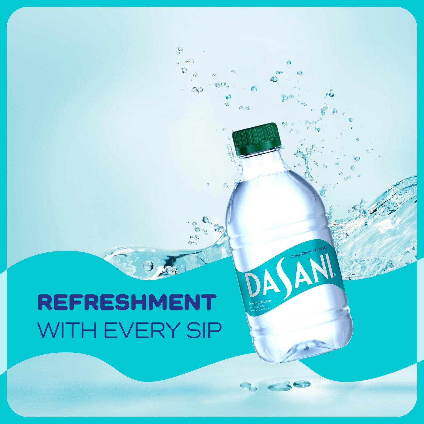 DASANI Purified Water Enhanced with Minerals, 12 fl oz (pack of 8)