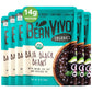 BeanVIVO Plant-Based Protein Baja Black Beans - Gluten-Free, Good Source of Fiber, 10 oz (Pack of 6)
