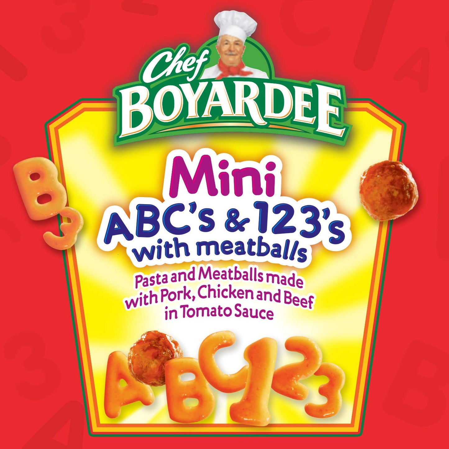 Chef Boyardee Mini-Bites Abc'S & 123'S With Meatballs, 15 Oz, 1 Count