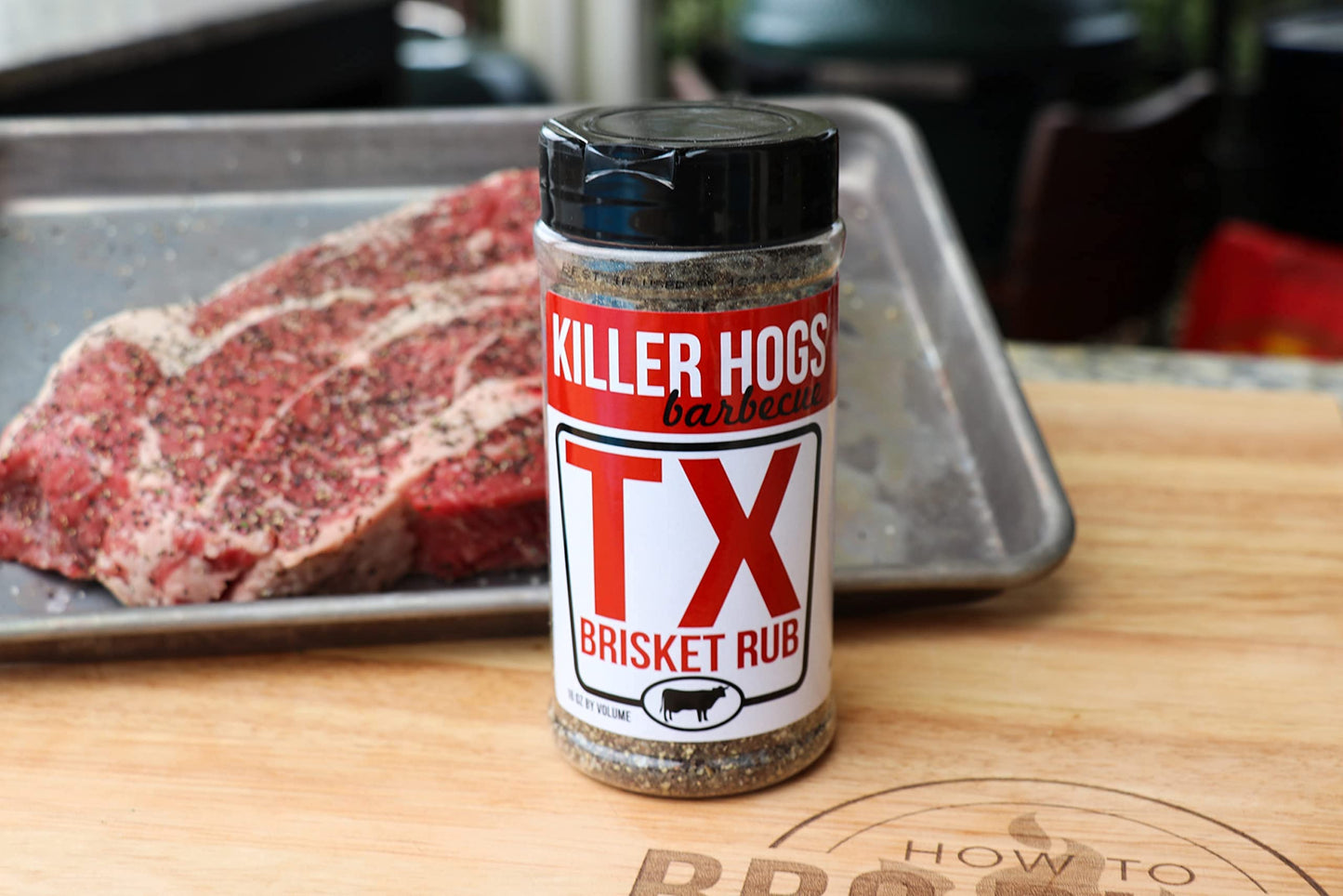 Killer Hogs Bbq Tx Brisket Rub | Championship Bbq And Grill Seasoning | Great On Brisket, Ribs, Steaks, Or Turkey | 11 Ounces
