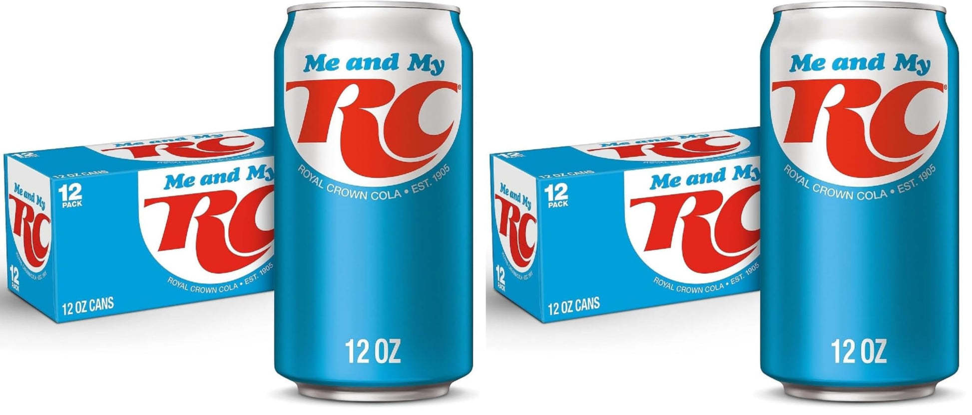 RC Cola Soda, 12 fl. oz. Cans, 12 Pack (Pack of 2)
