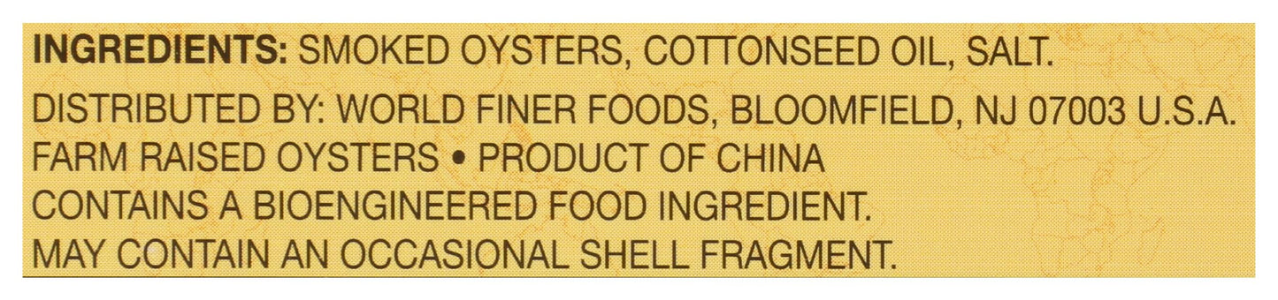 Reese Medium Smoked Oysters, 3.7-Ounces (Pack Of 10)