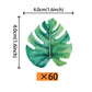 Rssta i Edible Leaves Cupcake Toppers, Green Turtle Shell Design, 60 Pack for Baby Shower, Wedding, Birthday Party Decorations