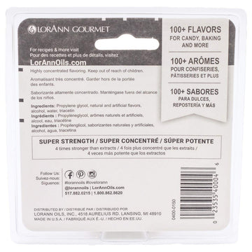 LorAnn Pina Colada SS Flavor, 1 dram bottle (.0125 fl oz - 3.7ml - 1 teaspoon) - Twin pack blistered