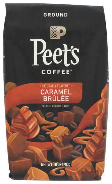 Peet's Coffee, Caramel Brulee Flavored Ground Coffee, 10 Ounce