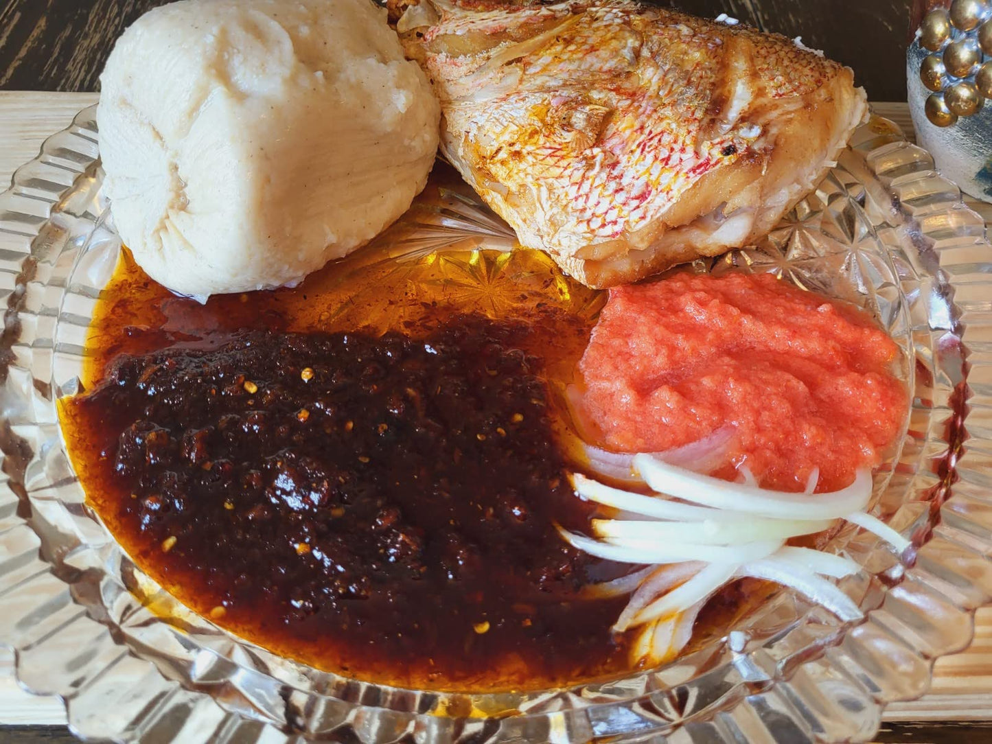 Shito Sauce/Seafood Condiment/Chili Sauce/Hot Pepper Sauce Medium Spicy16 Oz Jar