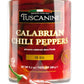 Tuscanini Premium Whole Calabrian Chili Peppers In Olive Oil, 9.2oz | Beautifully Red and Long Peppers | Just 3 Ingredients | No