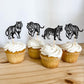 24 Pack Tiger Cupcake Toppers Jungle Safari Animal Tiger Cupcake Picks Tiger Birthday Cake Decorations For Baby Shower Birthday