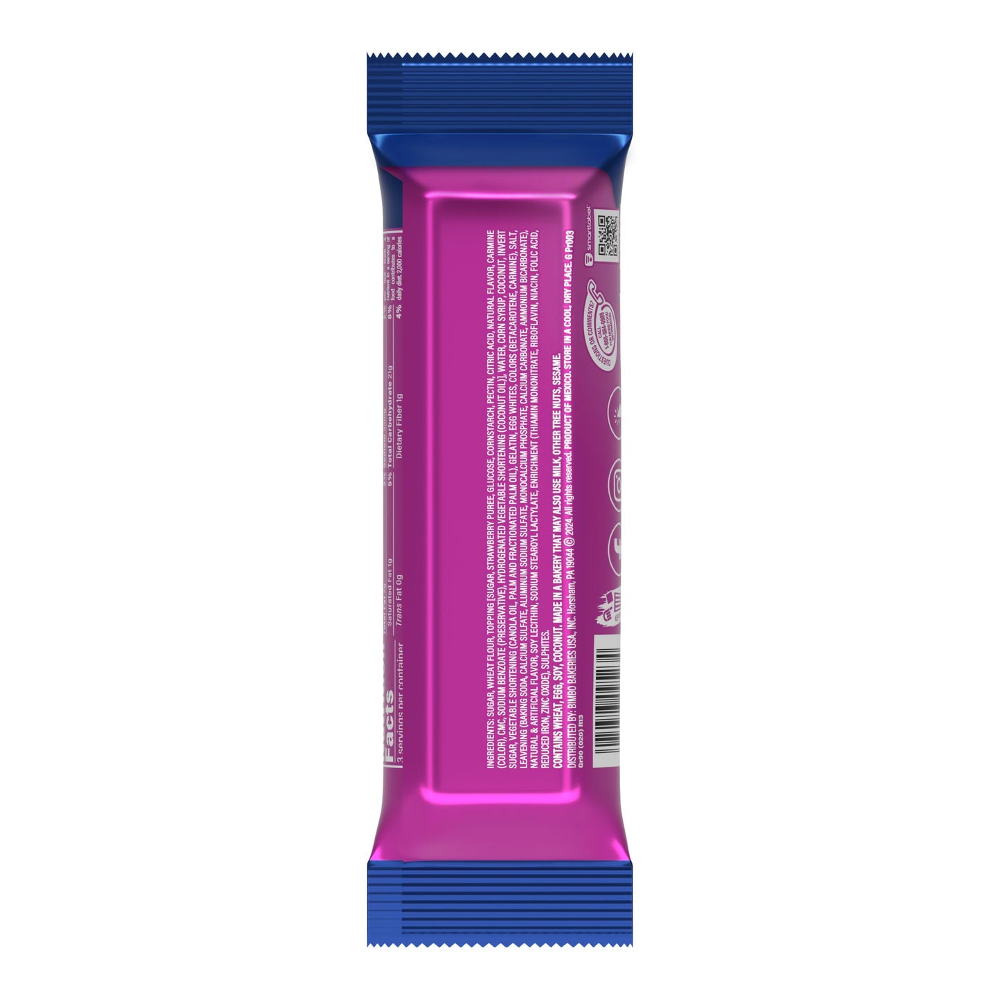 (Restock) Marinela Gansito Chocolatey Filled Snack Cake, 16 Individual Twin Packs, (2 Ct Each), Strawberry, Chocolate And Crème Snack Cakes, 56.48 Oz Multipack