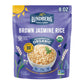 Lundberg Organic Fully Cooked & Ready to Heat Rice, Brown Jasmine Thai Hom Mali Rice, 8oz, Gluten-Free, Vegan, USDA Certified Or