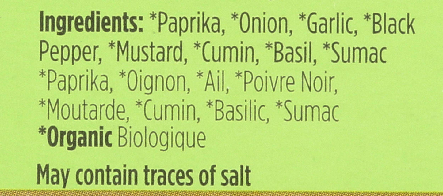 Spicely Organic Chicken Seasoning 0.4 Oz Certified Gluten Free