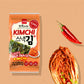 Wang Korean Roasted Seaweed Snack with Kimchi Flavor, Crispy 0.14 oz, Pack of 16