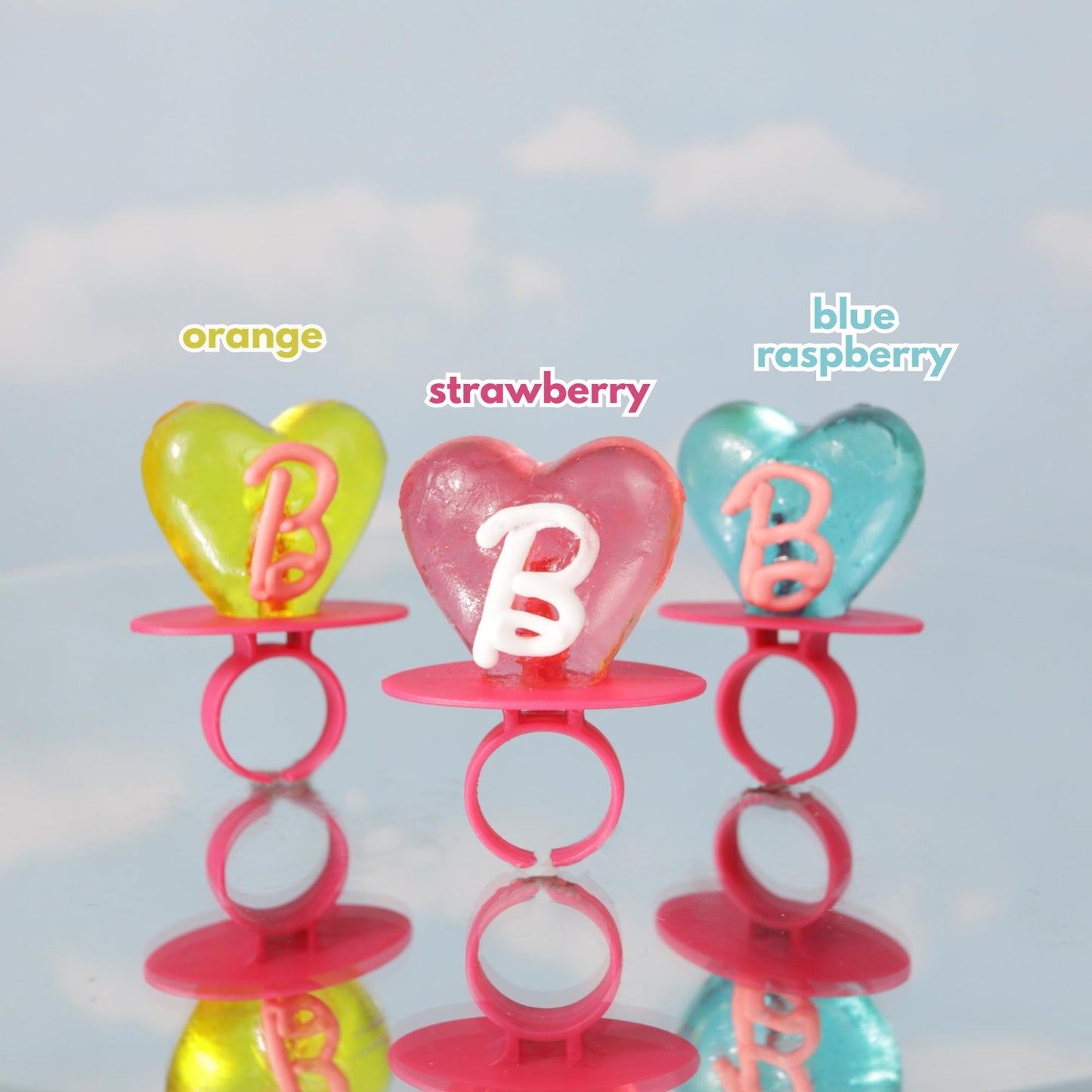 Imaginings 3 Barbie Party Favors, Individually Wrapped Lollipop Rings, Fruit Flavored Basket Filler Candy Suckers, Box Of 18