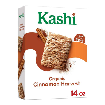Generic Kashi - Organic Cinnamon Harvest Breakfast Cereal - Family Breakfast - Organic Fiber Cereal - 14 Oz Box - Pack Of 2