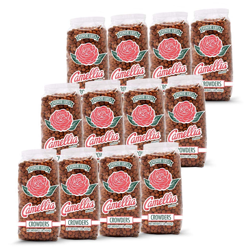 Camellia Brand Dried Crowder Peas, 16 Ounce (Pack of 12)