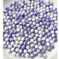 Edible Purple White Pearl Sugar Sprinkles Candy Baking Edible Cake Decorations Cupcake Toppers Cookie Decorating Celebrations We