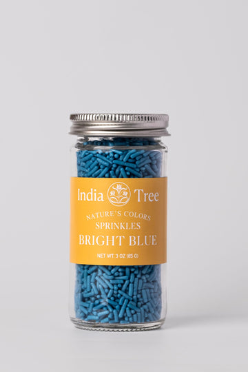 India Tree Nature'S Colors Bright Blue Sprinkles 3 Oz | Natural, Vegan, Non-Gmo, Top 9 Allergen-Free