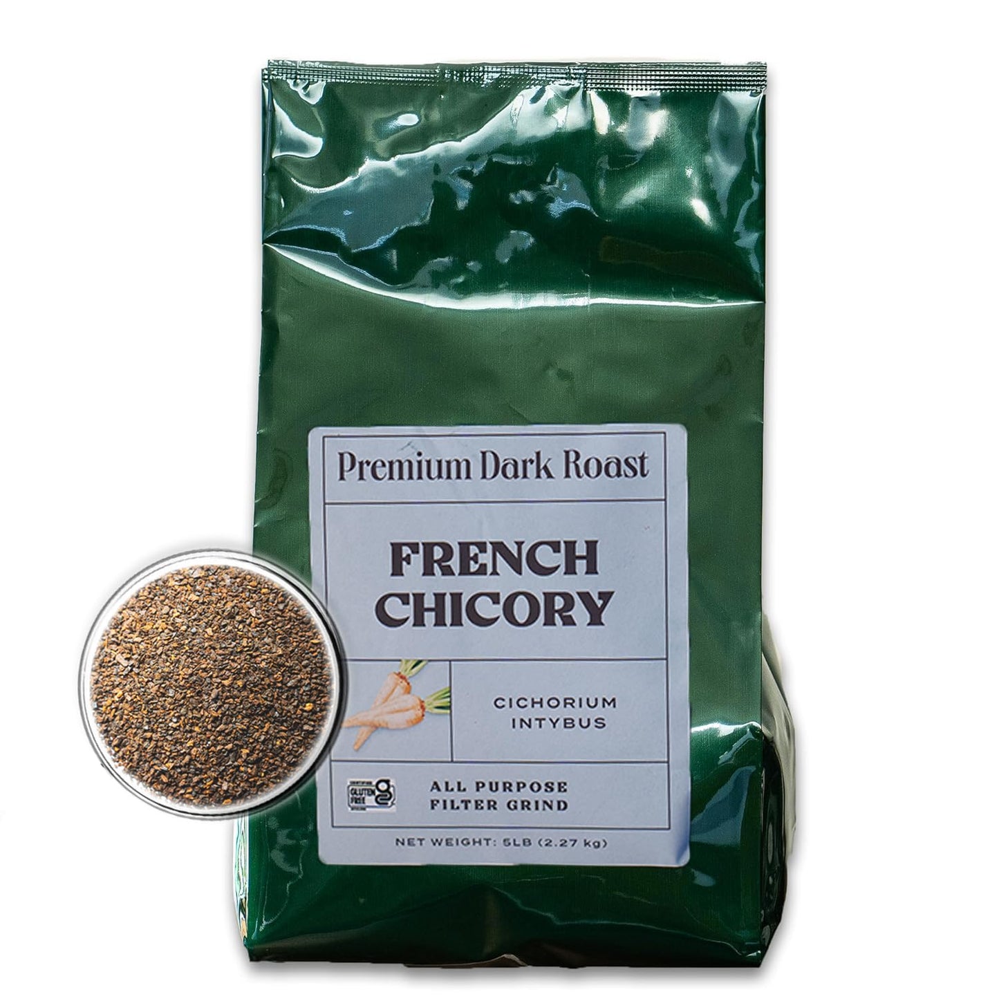 Worldwide Botanicals French Chicory Root - 5LB Bag, Brew Like Coffee, Acid Free, Caffeine Free, Kosher