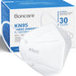 Boncare Kn95 Face Mask 30 Pcs, 5-Layer Face Mask For Men & Women, Updated Breathable, Comfortable (White)