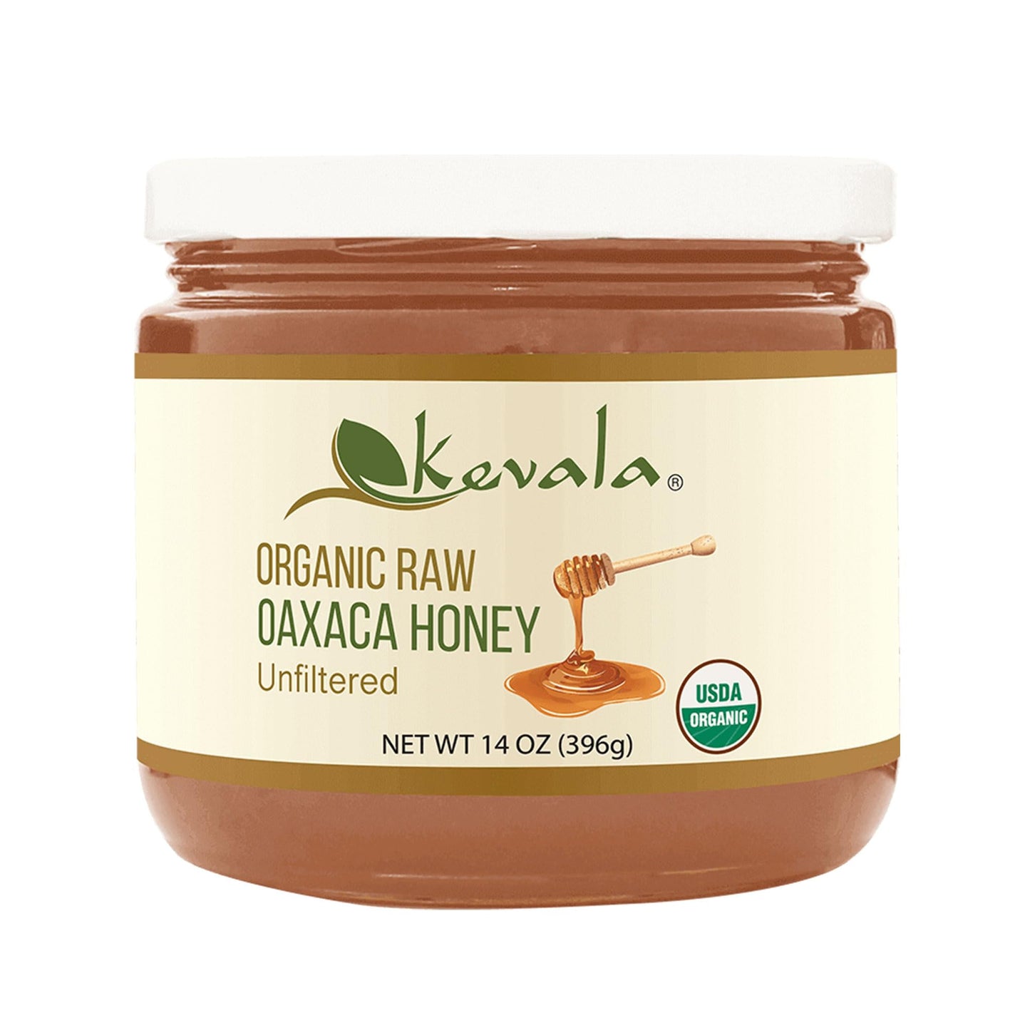 Kevala Organic Raw Oaxaca Honey 14 Oz