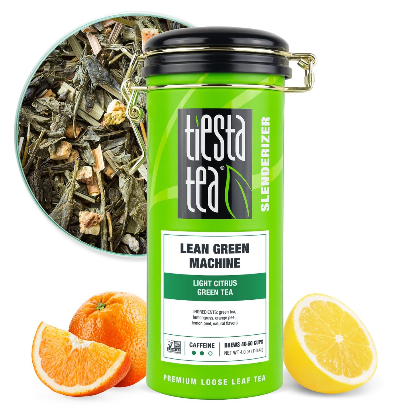Tiesta Tea - Lean Green Machine, Light Citrus Green Tea, Premuim Loose Leaf Tea Blend, Medium Caffeinated Green Tea, 50 Cups - 4
