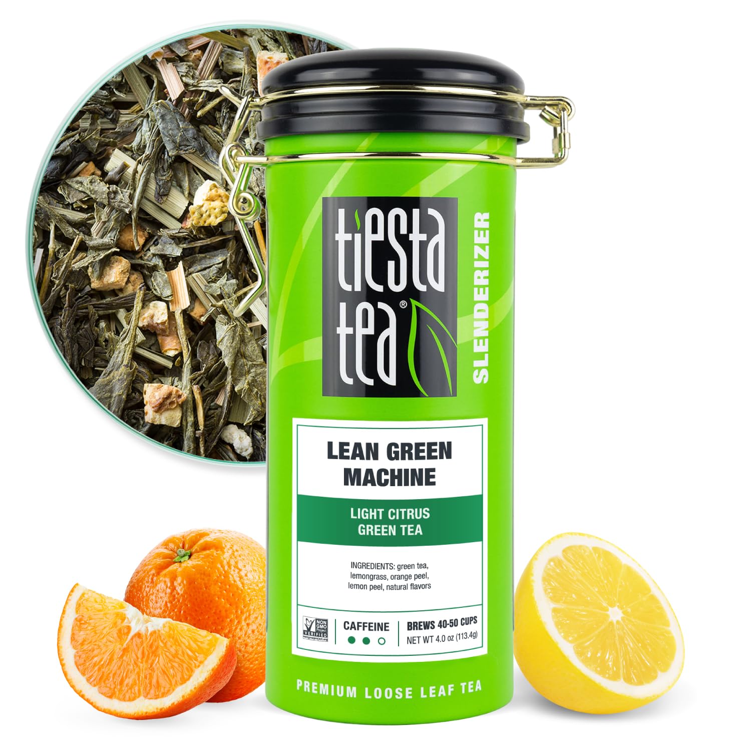 Tiesta Tea - Lean Green Machine, Light Citrus Green Tea, Premuim Loose Leaf Tea Blend, Medium Caffeinated Green Tea, 50 Cups - 4