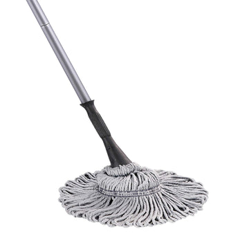 Eyliden Mop With 2 Reusable Heads, Easy Wringing Twist Mop, With 57.5 Inch Long Handle, Wet Mops For Floor Cleaning, Commercial 