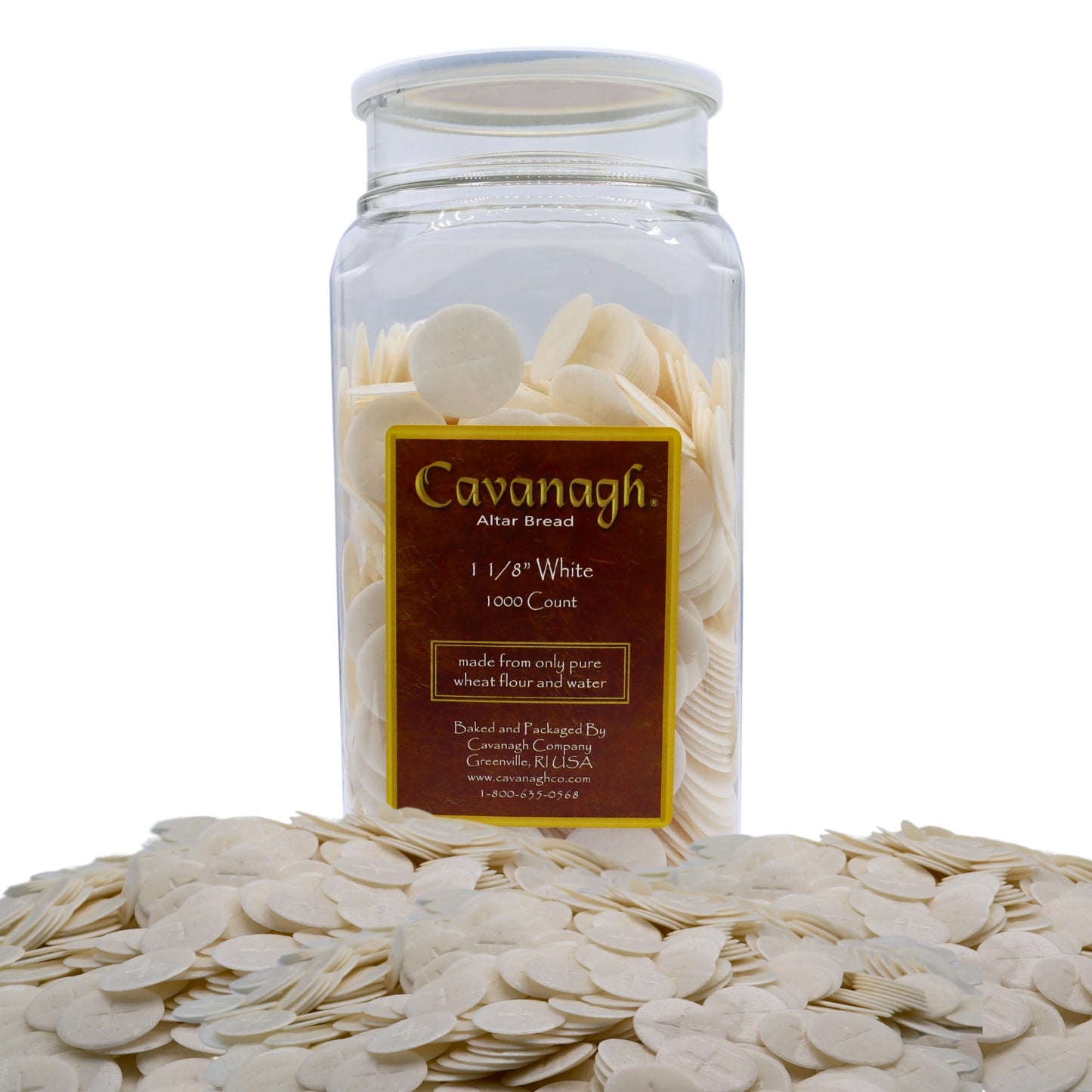 Altar Communion Bread White 1 1/8 Inch 1000 Count Cross Holy Church Wafers