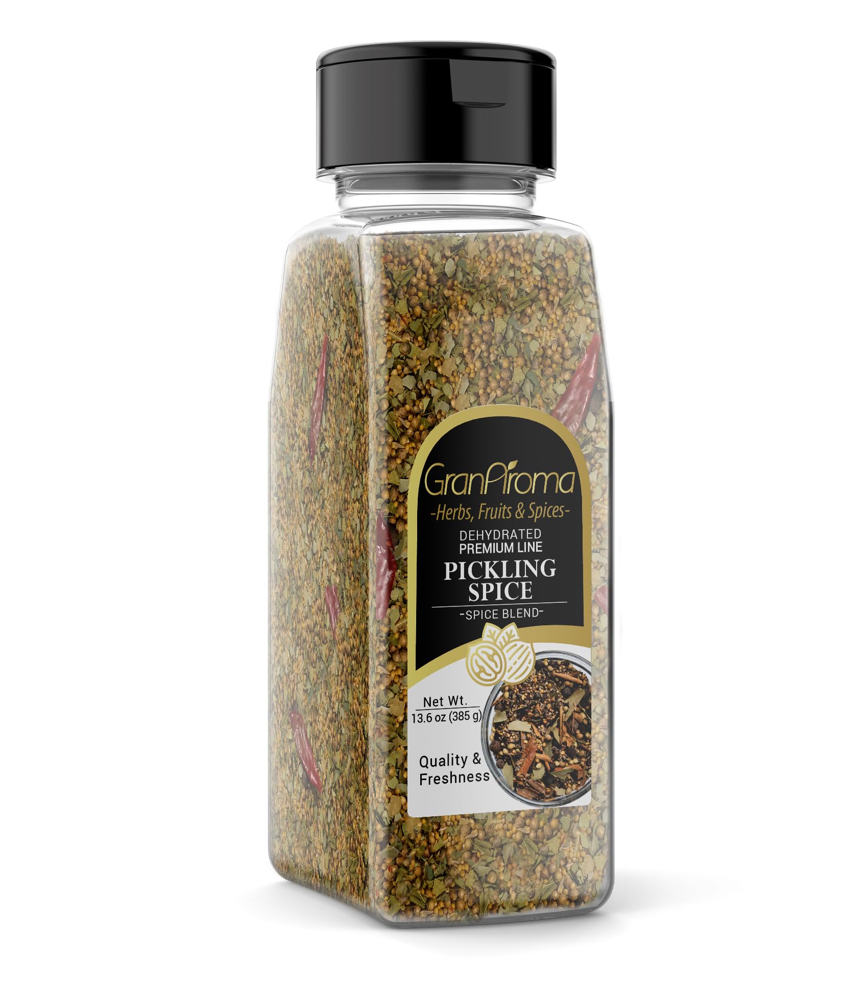 GranAroma Pickling Spice, 13.6 oz, Savory Spice Blend, Corned Beef & Vegetables